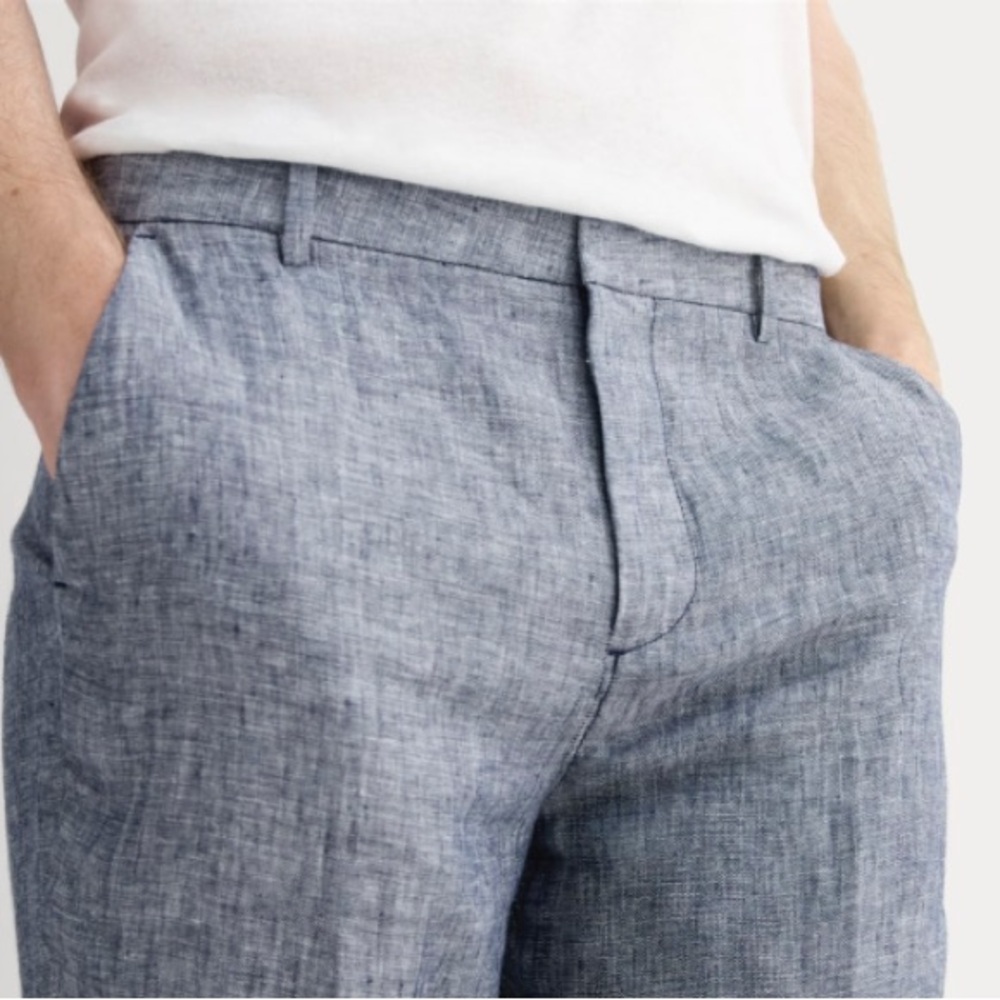 CLUB MONACO Maddox Fit 100% Linen Men’s  Shorts  | 32